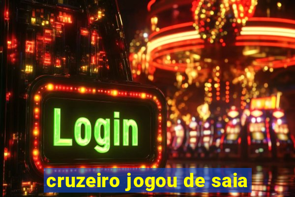 cruzeiro jogou de saia